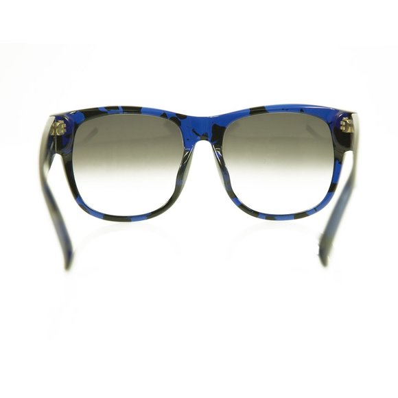 Matthew Williamson X Linda Farrow Blue Black Designer Sunglasses main image 6